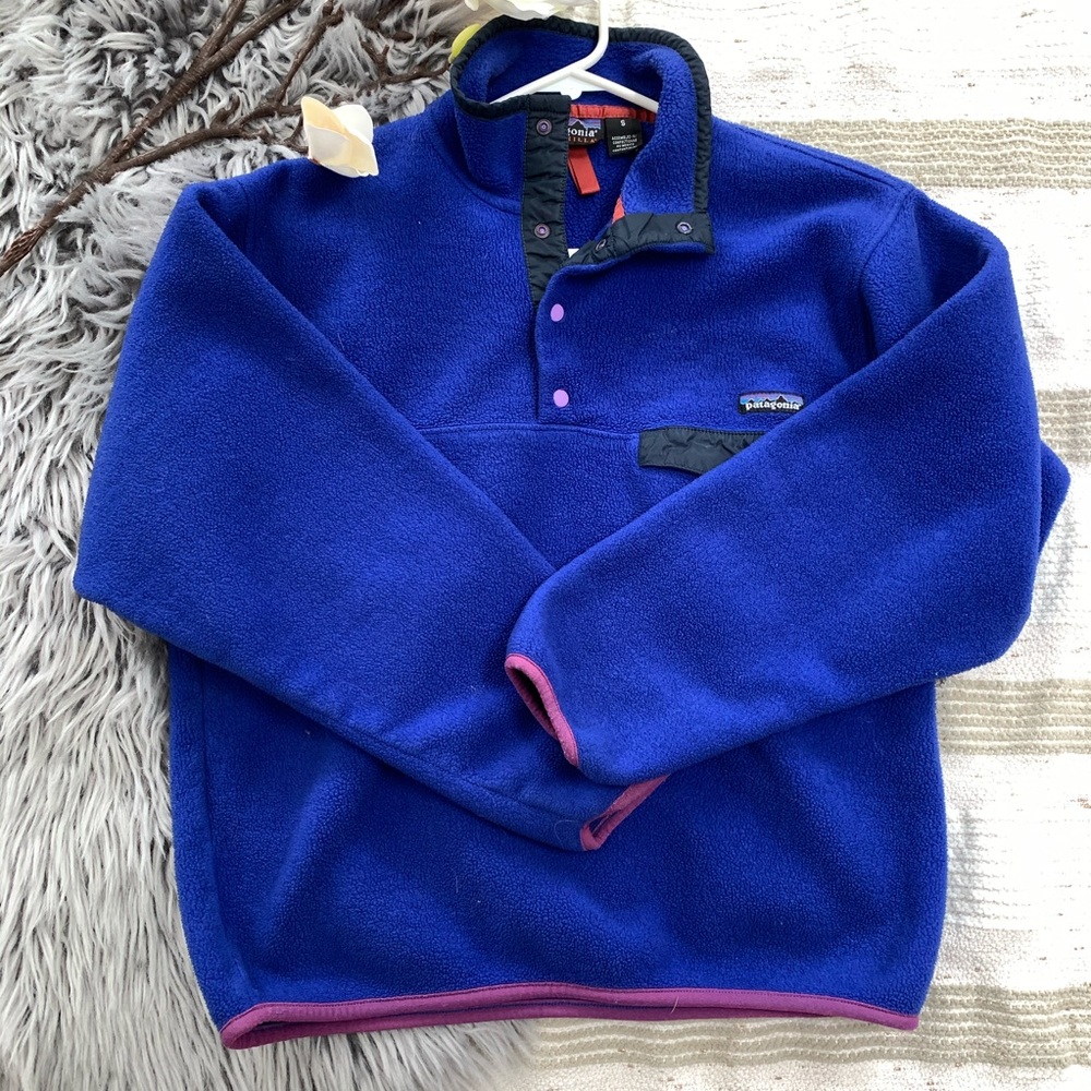 Patagonia Synchilla Polyester Fleece Snap Jacket.